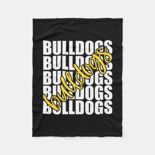 Couverture Polaire Esprit de l'équipe sportive de l'école jaune (Devant)