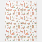 Couverture Polaire Esprit Inca | Pérou Illustré Mignon  (Devant)