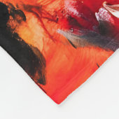 Couverture Polaire Esprit Loup Sauvage Abstrait (Coin)
