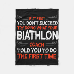 Couverture Polaire Essayez De Faire Ce Que Votre Coach Biathlon Vous