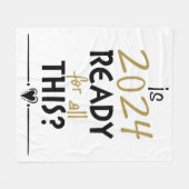 Couverture Polaire Est 2024 Prêt Pour Tout Cela (Devant (Horizontal))