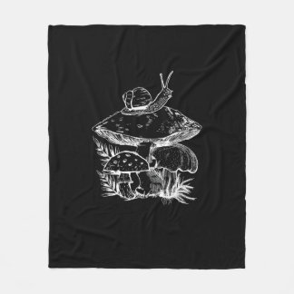 Couverture Polaire Esthétique Cottagecore Champignon Escargot Goblinc