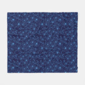 Couverture Polaire esthétique florale bleu marine (Devant (Horizontal))
