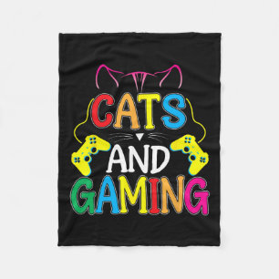 Couverture Polaire Et jeu pour le chat amateur joueur jeu vidéo jeu