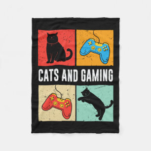 Couverture Polaire Et jeu pour le chat amateur joueur jeu vidéo jeu