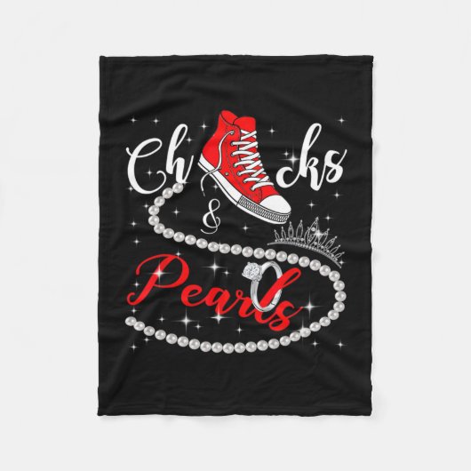 Couverture Polaire Et Pearls 2024 Kamala Harris 2024 Vote Président (Devant)