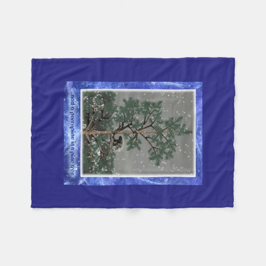 Couverture Polaire Et Une Porcupine Dans Un Pin Tree (Devant (Horizontal))