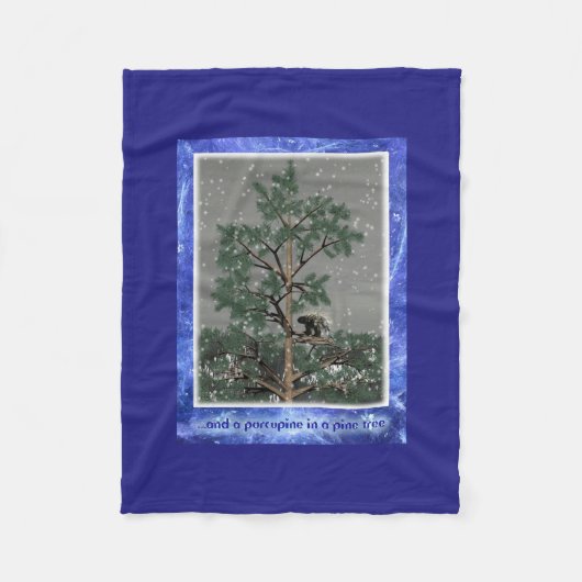 Couverture Polaire Et Une Porcupine Dans Un Pin Tree (Devant)