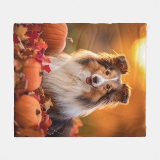 Couverture Polaire Étagère d'automne (Devant (Horizontal))