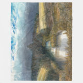 Couverture Polaire Etanche d'automne peinture aquarelle (Devant)