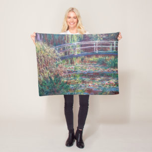 Couverture Polaire Etang Lily (Harmonie Rose), Monet