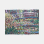 Couverture Polaire Etang Lily (Harmonie Rose), Monet (Devant (Horizontal))