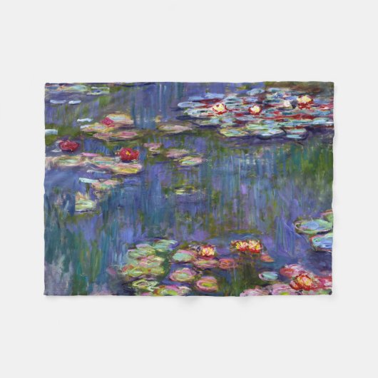 Couverture Polaire Etang Lily, Monet (Devant (Horizontal))