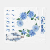 Couverture Polaire Étape importante de bébé bénie par catholique de (Devant (Horizontal))