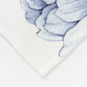 Couverture Polaire Étape importante florale violette de bébé (Coin)