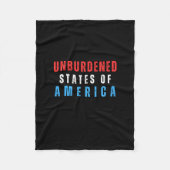 Couverture Polaire États D'Amérique Non Chargés Texte (Devant)