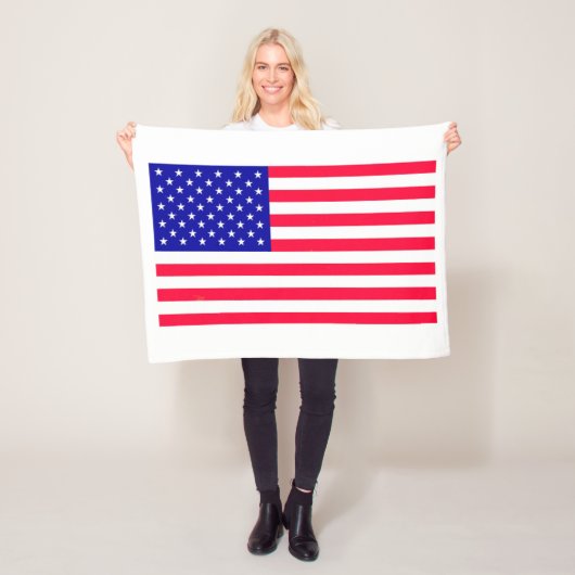 Couverture Polaire États-Unis américain Drapeau Blanchettes de flotte (En situation)