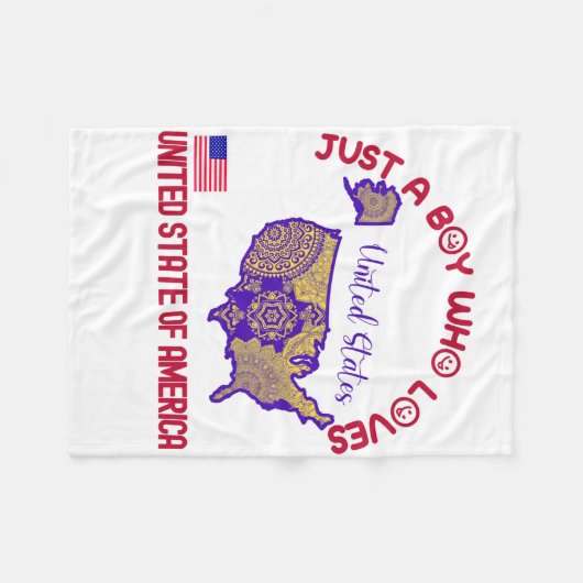 Couverture Polaire États-Unis d'Amérique (Devant (Horizontal))