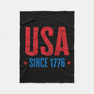 Couverture Polaire États-Unis depuis 1776 Vintage Fête de l'Indépenda