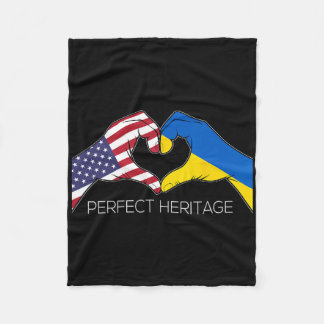 Couverture Polaire États-Unis et Ukraine Ukrainien Américain Parfait 