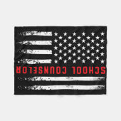 Couverture Polaire Etats-Unis Indicateur École de Drapeau Conseils 4è (Devant (Horizontal))