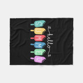 Couverture Polaire Été Bonne Dernière journée Enseignant Étudiant (Devant (Horizontal))