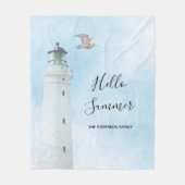 Couverture Polaire Eté de la mer marine du phare (Devant)