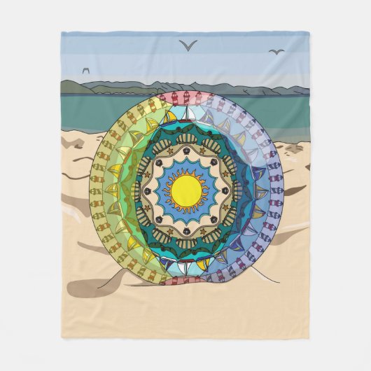 Couverture polaire Été ensoleillé (Devant)