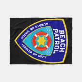 Couverture Polaire Été Funny Beach Patrol Océan Pour toujours en serv (Devant (Horizontal))