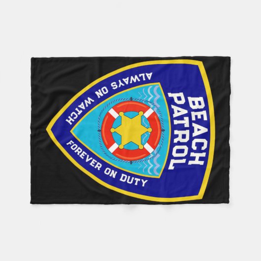 Couverture Polaire Été Funny Beach Patrol Océan Pour toujours en serv (Devant (Horizontal))