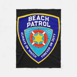 Couverture Polaire Été Funny Beach Patrol Océan Pour toujours en serv