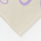 Couverture Polaire Été végétal vert violet tropical (Coin)