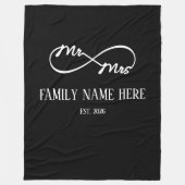 Couverture Polaire Eternal Us – Mr & Mrs (Devant)