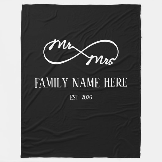 Couverture Polaire Eternal Us – Mr & Mrs  (Devant)