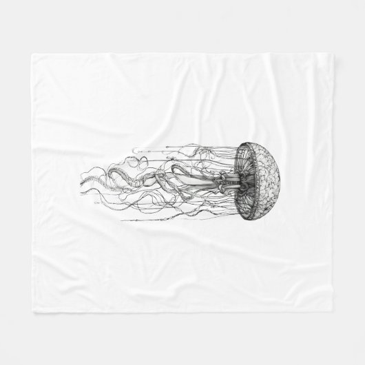 Couverture Polaire Ethereal Drift – Graceful Jellyfish Glow Tee (Devant (Horizontal))
