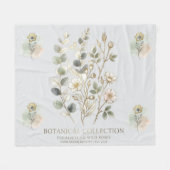 Couverture Polaire Ethereal Gold & Sage Botanical Collection (Devant (Horizontal))