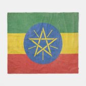 Couverture polaire Ethiopian flag (Devant (Horizontal))