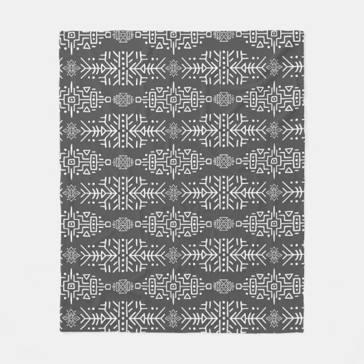 Couverture Polaire Ethnic Boho Chic : Une conception tribale transpar (Devant)