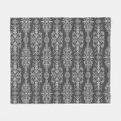 Couverture Polaire Ethnic Boho Chic : Une conception tribale transpar (Devant (Horizontal))