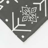 Couverture Polaire Ethnic Boho Chic : Une conception tribale transpar (Coin)