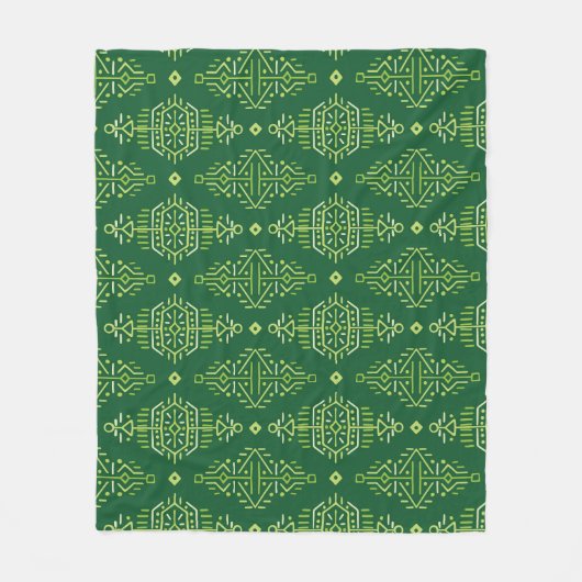 Couverture Polaire Ethnic Boho : Creative Tribal Seamless. (Devant)