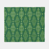 Couverture Polaire Ethnic Boho : Creative Tribal Seamless. (Devant (Horizontal))