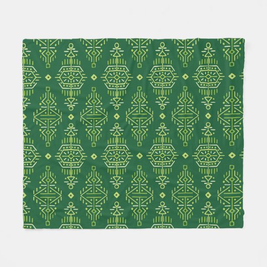 Couverture Polaire Ethnic Boho : Creative Tribal Seamless. (Devant (Horizontal))