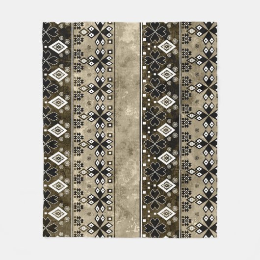 Couverture Polaire Ethnic Boho Grunge : Motif coloré (Devant)