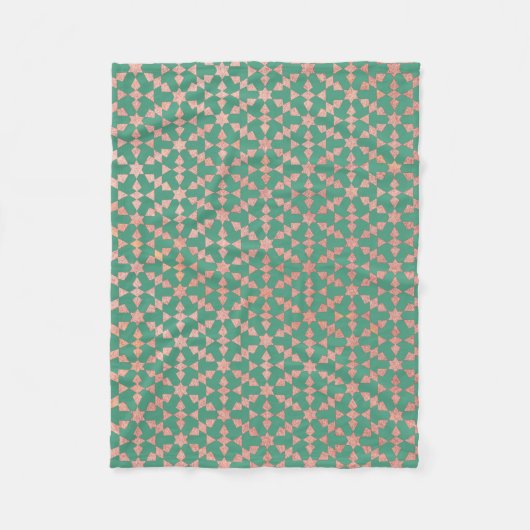 Couverture Polaire Ethnic Marocain Motif géométrique (Devant)