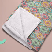 Couverture Polaire Ethnic Seamless Motif Amérindien Floral