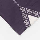 Couverture Polaire Ethnique avec rhombus géométrique forme transparen (Coin)