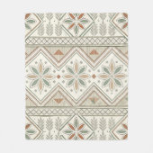 Couverture Polaire Ethnique géométrique Tribal Tribal sans couture Mo (Devant)