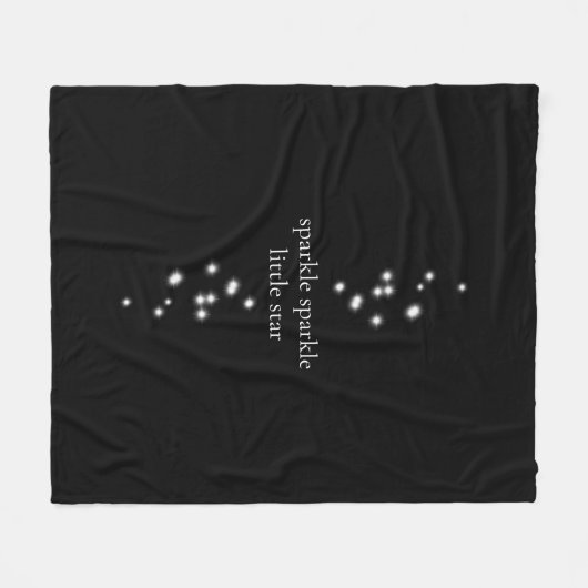 Couverture Polaire Étincelle Étincelle Little Star Black Starlight (Devant (Horizontal))