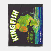 Couverture Polaire étiquette de caisse d'asperges de Kingfish dans le (Devant)